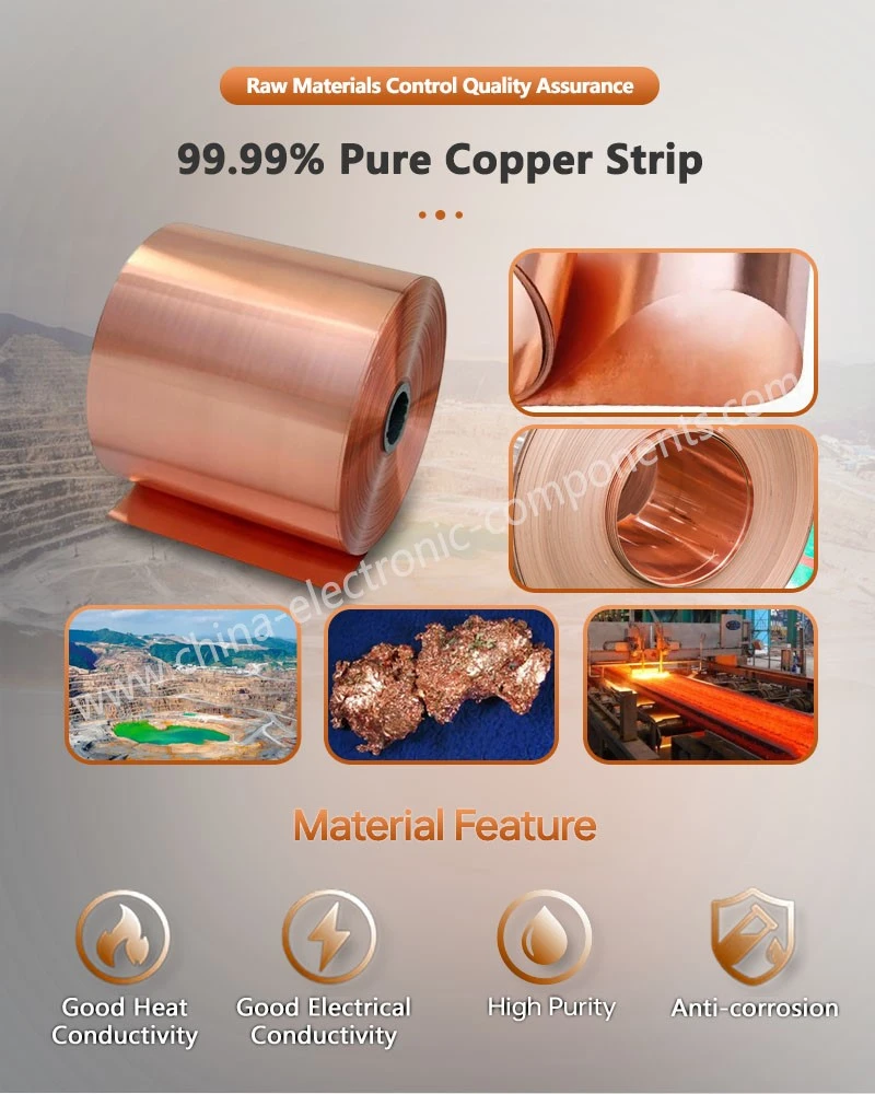 9999 Pure Copper Strip for Laminated Busbar for Electric Car 9999 Pure Copper Strip for Laminated Busbar for Electric Car